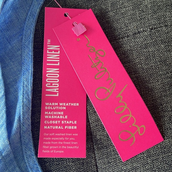 NWT Lilly Pulitzer Florin Sleeveless Linen Top - Picture 5 of 7